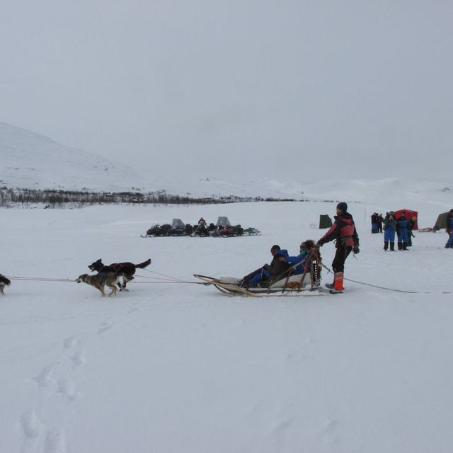 Isfiske i regi av Bardu Røde-Kors og Midt-Troms Friluftsråd